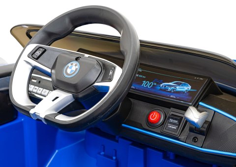 Autko BMW i4 na akumulator dla dzieci Niebieski + Wolny Start + EVA + Ekoskóra + Audio LED + Pilot Autko BMW i4 na akumulator dla dzieci Niebieski + Wolny Start + EVA + Ekoskóra + Audio LED + Pilot