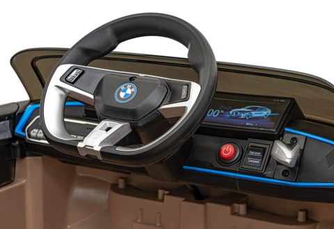 Autko BMW i4 na akumulator dla dzieci Złoty + Wolny Start + EVA + Ekoskóra + Audio LED + Pilot Autko BMW i4 na akumulator dla dzieci Złoty + Wolny Start + EVA + Ekoskóra + Audio LED + Pilot