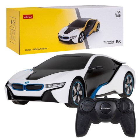 BMW i8 RASTAR model 1:24 Zmienny kolor karoserii + Światła LED + Pilot 2,4 GHz BMW i8 RASTAR model 1:24 Zmienny kolor karoserii + Światła LED + Pilot 2,4 GHz