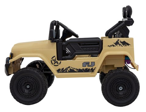 Toyota FJ Cruiser dla dzieci Beżowy + Pilot + Napęd 4x4 + Audio LED + EVA + Wolny Start Toyota FJ Cruiser dla dzieci Beżowy + Pilot + Napęd 4x4 + Audio LED + EVA + Wolny Start