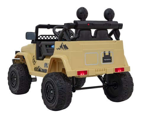 Toyota FJ Cruiser dla dzieci Beżowy + Pilot + Napęd 4x4 + Audio LED + EVA + Wolny Start Toyota FJ Cruiser dla dzieci Beżowy + Pilot + Napęd 4x4 + Audio LED + EVA + Wolny Start