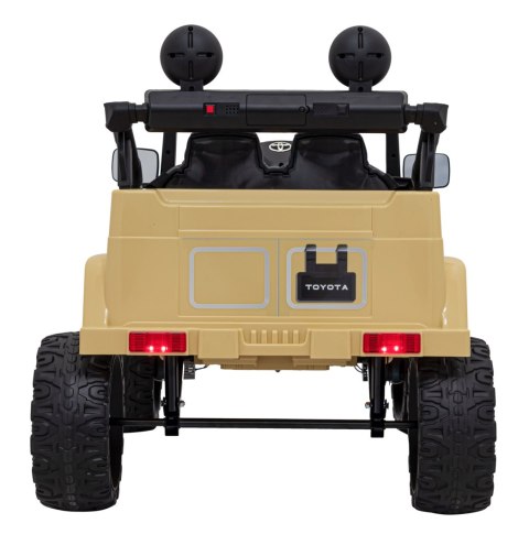 Toyota FJ Cruiser dla dzieci Beżowy + Pilot + Napęd 4x4 + Audio LED + EVA + Wolny Start Toyota FJ Cruiser dla dzieci Beżowy + Pilot + Napęd 4x4 + Audio LED + EVA + Wolny Start