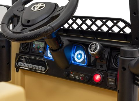 Toyota FJ Cruiser dla dzieci Beżowy + Pilot + Napęd 4x4 + Audio LED + EVA + Wolny Start Toyota FJ Cruiser dla dzieci Beżowy + Pilot + Napęd 4x4 + Audio LED + EVA + Wolny Start