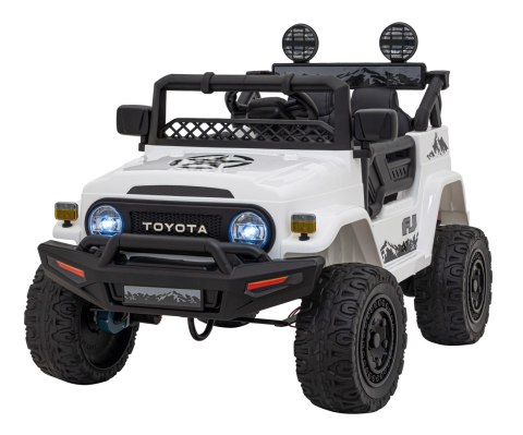 Toyota FJ Cruiser dla dzieci Biały + Pilot + Napęd 4x4 + Audio LED + EVA + Wolny Start Toyota FJ Cruiser dla dzieci Biały + Pilot + Napęd 4x4 + Audio LED + EVA + Wolny Start