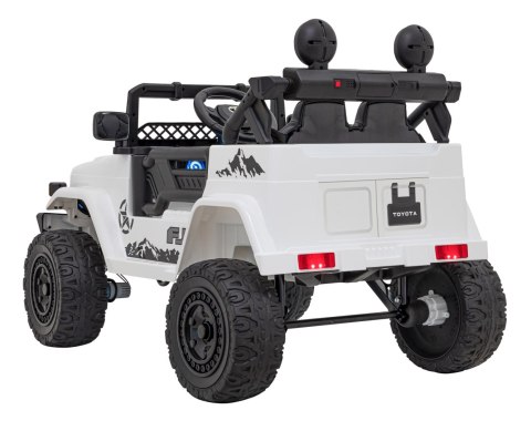 Toyota FJ Cruiser dla dzieci Biały + Pilot + Napęd 4x4 + Audio LED + EVA + Wolny Start Toyota FJ Cruiser dla dzieci Biały + Pilot + Napęd 4x4 + Audio LED + EVA + Wolny Start