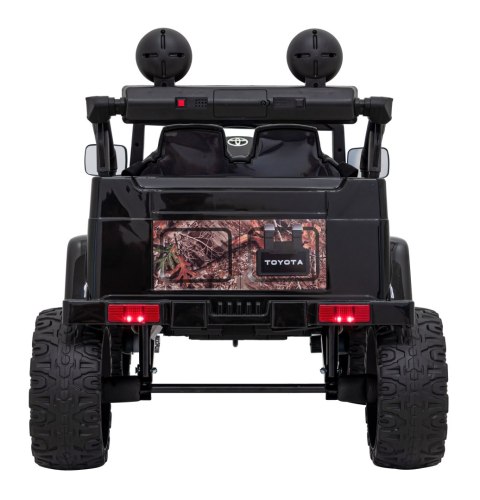 Toyota FJ Cruiser dla dzieci Czarny Liście + Pilot + Napęd 4x4 + Audio LED + EVA + Wolny Start Toyota FJ Cruiser dla dzieci Czarny Liście + Pilot + Napęd 4x4 + Audio LED + EVA + Wolny Start