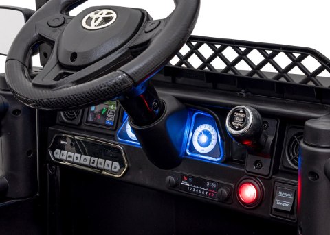 Toyota FJ Cruiser dla dzieci Czarny Liście + Pilot + Napęd 4x4 + Audio LED + EVA + Wolny Start Toyota FJ Cruiser dla dzieci Czarny Liście + Pilot + Napęd 4x4 + Audio LED + EVA + Wolny Start