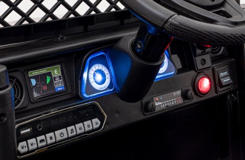 Toyota FJ Cruiser dla dzieci Czarny Liście + Pilot + Napęd 4x4 + Audio LED + EVA + Wolny Start Toyota FJ Cruiser dla dzieci Czarny Liście + Pilot + Napęd 4x4 + Audio LED + EVA + Wolny Start