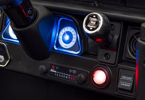 Toyota FJ Cruiser dla dzieci Czarny Liście + Pilot + Napęd 4x4 + Audio LED + EVA + Wolny Start Toyota FJ Cruiser dla dzieci Czarny Liście + Pilot + Napęd 4x4 + Audio LED + EVA + Wolny Start