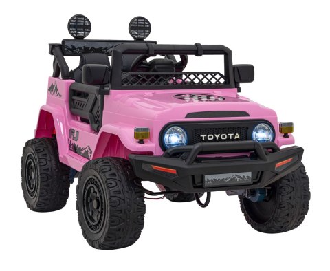Toyota FJ Cruiser dla dzieci Różowy + Pilot + Napęd 4x4 + Audio LED + EVA + Wolny Start Toyota FJ Cruiser dla dzieci Różowy + Pilot + Napęd 4x4 + Audio LED + EVA + Wolny Start