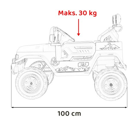 Toyota FJ Cruiser dla dzieci Różowy + Pilot + Napęd 4x4 + Audio LED + EVA + Wolny Start Toyota FJ Cruiser dla dzieci Różowy + Pilot + Napęd 4x4 + Audio LED + EVA + Wolny Start