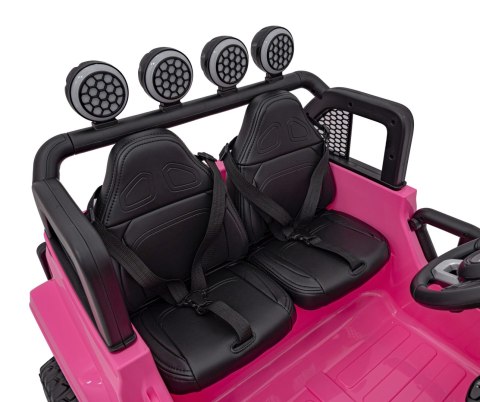 Auto terenowe OFF-ROAD 3.0 dla dzieci Różowy + Pilot + Wolny Start + Pasy + Audio LED Auto terenowe OFF-ROAD 3.0 dla dzieci Różowy + Pilot + Wolny Start + Pasy + Audio LED