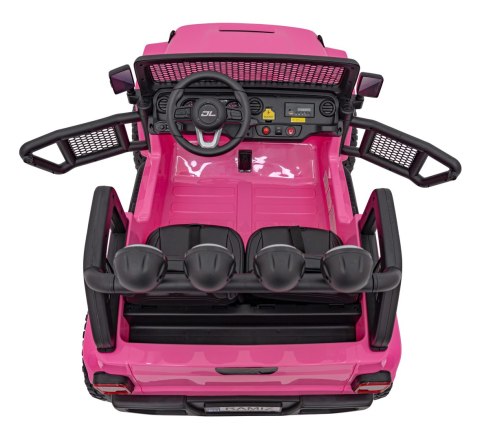 Auto terenowe OFF-ROAD 3.0 dla dzieci Różowy + Pilot + Wolny Start + Pasy + Audio LED Auto terenowe OFF-ROAD 3.0 dla dzieci Różowy + Pilot + Wolny Start + Pasy + Audio LED