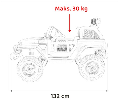 Auto terenowe OFF-ROAD 3.0 dla dzieci Różowy + Pilot + Wolny Start + Pasy + Audio LED Auto terenowe OFF-ROAD 3.0 dla dzieci Różowy + Pilot + Wolny Start + Pasy + Audio LED