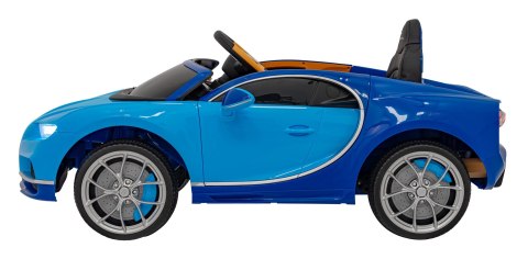 Bugatti Chiron na akumulator dla dzieci Niebieski + Pilot + Bagażnik + EVA + Amortyzatory + Audio LED Bugatti Chiron na akumulator dla dzieci Niebieski + Pilot + Bagażnik + EVA + Amortyzatory + Audio LED