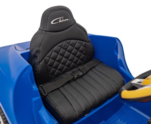 Bugatti Chiron na akumulator dla dzieci Niebieski + Pilot + Bagażnik + EVA + Amortyzatory + Audio LED Bugatti Chiron na akumulator dla dzieci Niebieski + Pilot + Bagażnik + EVA + Amortyzatory + Audio LED