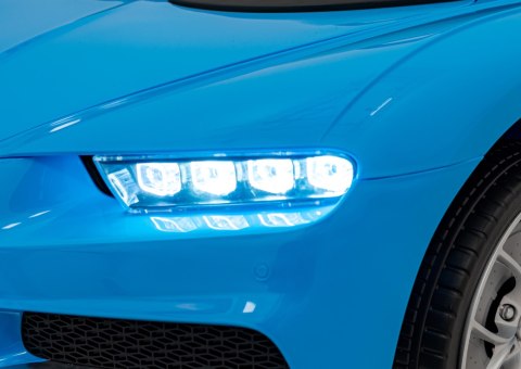 Bugatti Chiron na akumulator dla dzieci Niebieski + Pilot + Bagażnik + EVA + Amortyzatory + Audio LED Bugatti Chiron na akumulator dla dzieci Niebieski + Pilot + Bagażnik + EVA + Amortyzatory + Audio LED