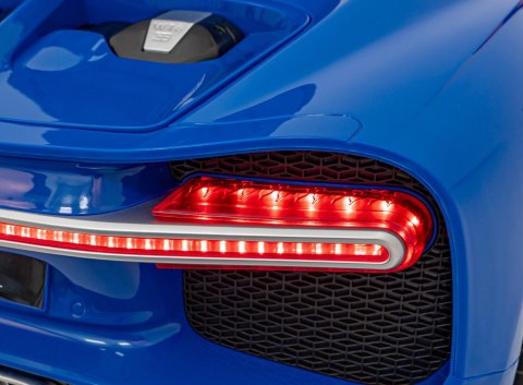 Bugatti Chiron na akumulator dla dzieci Niebieski + Pilot + Bagażnik + EVA + Amortyzatory + Audio LED Bugatti Chiron na akumulator dla dzieci Niebieski + Pilot + Bagażnik + EVA + Amortyzatory + Audio LED
