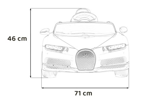 Bugatti Chiron na akumulator dla dzieci Niebieski + Pilot + Bagażnik + EVA + Amortyzatory + Audio LED Bugatti Chiron na akumulator dla dzieci Niebieski + Pilot + Bagażnik + EVA + Amortyzatory + Audio LED