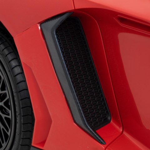 Lamborghini Aventador SV na akumulator dla 2 dzieci Czerwony + Silnik bezszczotkowy + Pompowane koła + Audio LED Lamborghini Aventador SV na akumulator dla 2 dzieci Czerwony + Silnik bezszczotkowy + Pompowane koła + Audio LED