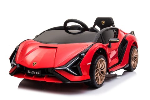 Lamborghini SIAN na akumulator dla dzieci Czerwony + Pilot + EVA + Wolny Start + Audio LED