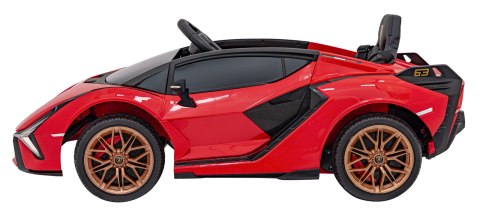 Lamborghini SIAN na akumulator dla dzieci Czerwony + Pilot + EVA + Wolny Start + Audio LED Lamborghini SIAN na akumulator dla dzieci Czerwony + Pilot + EVA + Wolny Start + Audio LED