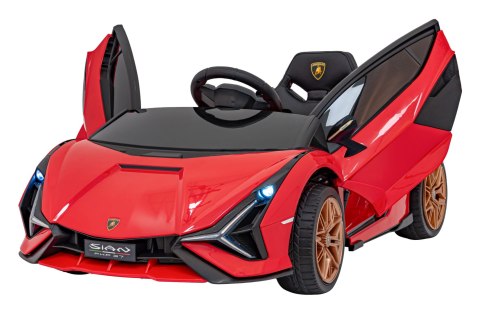 Lamborghini SIAN na akumulator dla dzieci Czerwony + Pilot + EVA + Wolny Start + Audio LED Lamborghini SIAN na akumulator dla dzieci Czerwony + Pilot + EVA + Wolny Start + Audio LED