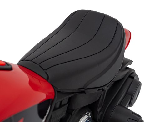 Motorek Chopper FASTER na akumulator dla dzieci Czerwony + Radio FM + Panel audio + LED Motorek Chopper FASTER na akumulator dla dzieci Czerwony + Radio FM + Panel audio + LED