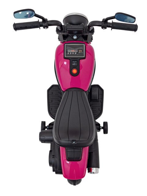 Motorek Chopper FASTER na akumulator dla dzieci Różowy + Radio FM + Panel audio + LED Motorek Chopper FASTER na akumulator dla dzieci Różowy + Radio FM + Panel audio + LED