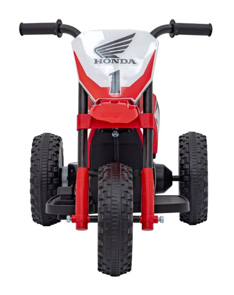 Motorek Cross Honda CRF 450R na akumulator dla dzieci Czerwony + 3 Koła + Gumowy Bieżnik + Klakson Motorek Cross Honda CRF 450R na akumulator dla dzieci Czerwony + 3 Koła + Gumowy Bieżnik + Klakson