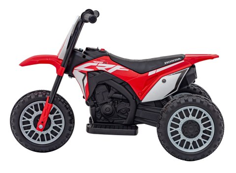 Motorek Cross Honda CRF 450R na akumulator dla dzieci Czerwony + 3 Koła + Gumowy Bieżnik + Klakson Motorek Cross Honda CRF 450R na akumulator dla dzieci Czerwony + 3 Koła + Gumowy Bieżnik + Klakson