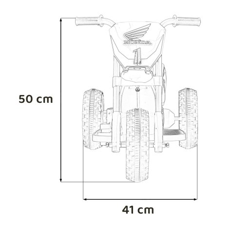 Motorek Cross Honda CRF 450R na akumulator dla dzieci Czerwony + 3 Koła + Gumowy Bieżnik + Klakson Motorek Cross Honda CRF 450R na akumulator dla dzieci Czerwony + 3 Koła + Gumowy Bieżnik + Klakson