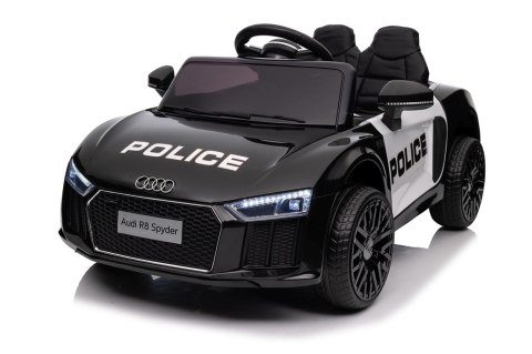 Audi R8 Policja na akumulator dla dzieci + Pilot + EVA + Wolny Start + MP3 LED Audi R8 Policja na akumulator dla dzieci + Pilot + EVA + Wolny Start + MP3 LED
