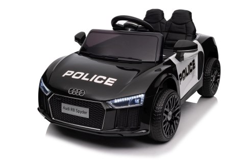 Audi R8 Policja na akumulator dla dzieci + Pilot + EVA + Wolny Start + MP3 LED Audi R8 Policja na akumulator dla dzieci + Pilot + EVA + Wolny Start + MP3 LED