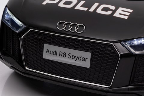 Audi R8 Policja na akumulator dla dzieci + Pilot + EVA + Wolny Start + MP3 LED Audi R8 Policja na akumulator dla dzieci + Pilot + EVA + Wolny Start + MP3 LED