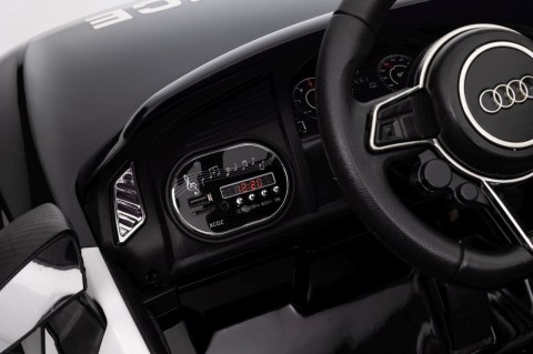 Audi R8 Policja na akumulator dla dzieci + Pilot + EVA + Wolny Start + MP3 LED Audi R8 Policja na akumulator dla dzieci + Pilot + EVA + Wolny Start + MP3 LED