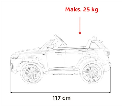 Pojazd Audi Q7 NEW LIFT Czerwony Pojazd Audi Q7 NEW LIFT Czerwony