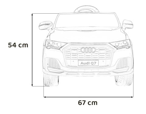 Pojazd Audi Q7 NEW LIFT Czerwony Pojazd Audi Q7 NEW LIFT Czerwony