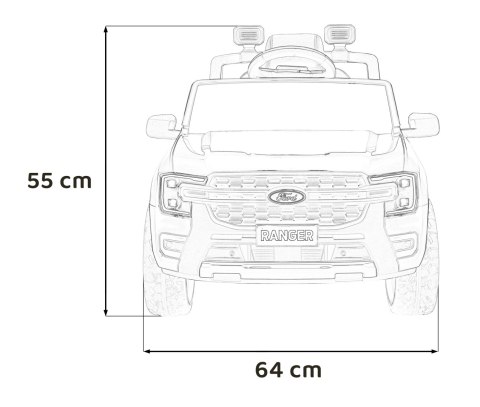 Pojazd Ford Ranger LIFT Niebieski Pojazd Ford Ranger LIFT Niebieski