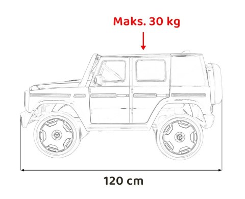 Pojazd Mercedes Benz EQG Biały Pojazd Mercedes Benz EQG Biały