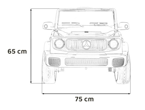 Pojazd Mercedes Benz EQG Biały Pojazd Mercedes Benz EQG Biały