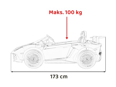 Auto Lamborghini Aventador SV na akumulator dla 2 dzieci Szary + Pilot 2,4 GHz + Pianka EVA + Audio LED Auto Lamborghini Aventador SV na akumulator dla 2 dzieci Szary + Pilot 2,4 GHz + Pianka EVA + Audio LED