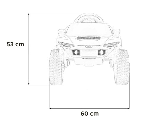 Pojazd Audi RSQ E-TRON Szary Pojazd Audi RSQ E-TRON Szary