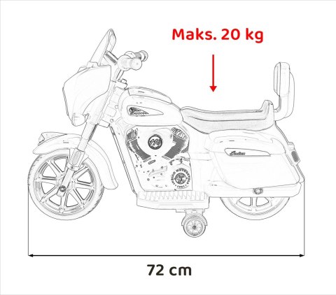 Pojazd Chopper INDIAN Biały Pojazd Chopper INDIAN Biały