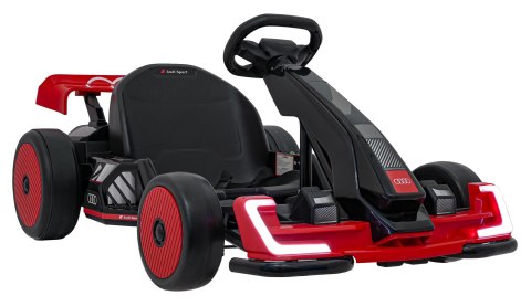 Pojazd Gokart Audi z Funkcją Driftu Czerwony Pojazd Gokart Audi z Funkcją Driftu Czerwony
