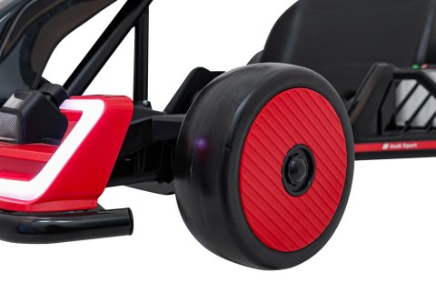 Pojazd Gokart Audi z Funkcją Driftu Czerwony Pojazd Gokart Audi z Funkcją Driftu Czerwony