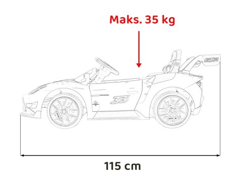 Pojazd Maserati MC20 GT2 Żółty Pojazd Maserati MC20 GT2 Żółty