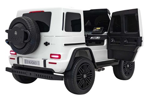 Pojazd Mercedes Benz G63 AMG XXL STRONG Biały Pojazd Mercedes Benz G63 AMG XXL STRONG Biały