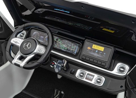 Pojazd Mercedes Benz G63 AMG XXL STRONG Biały Pojazd Mercedes Benz G63 AMG XXL STRONG Biały
