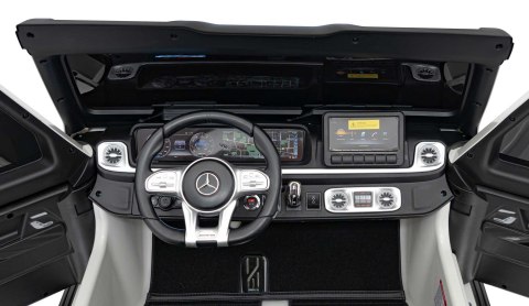 Pojazd Mercedes Benz G63 AMG XXL STRONG Biały Pojazd Mercedes Benz G63 AMG XXL STRONG Biały